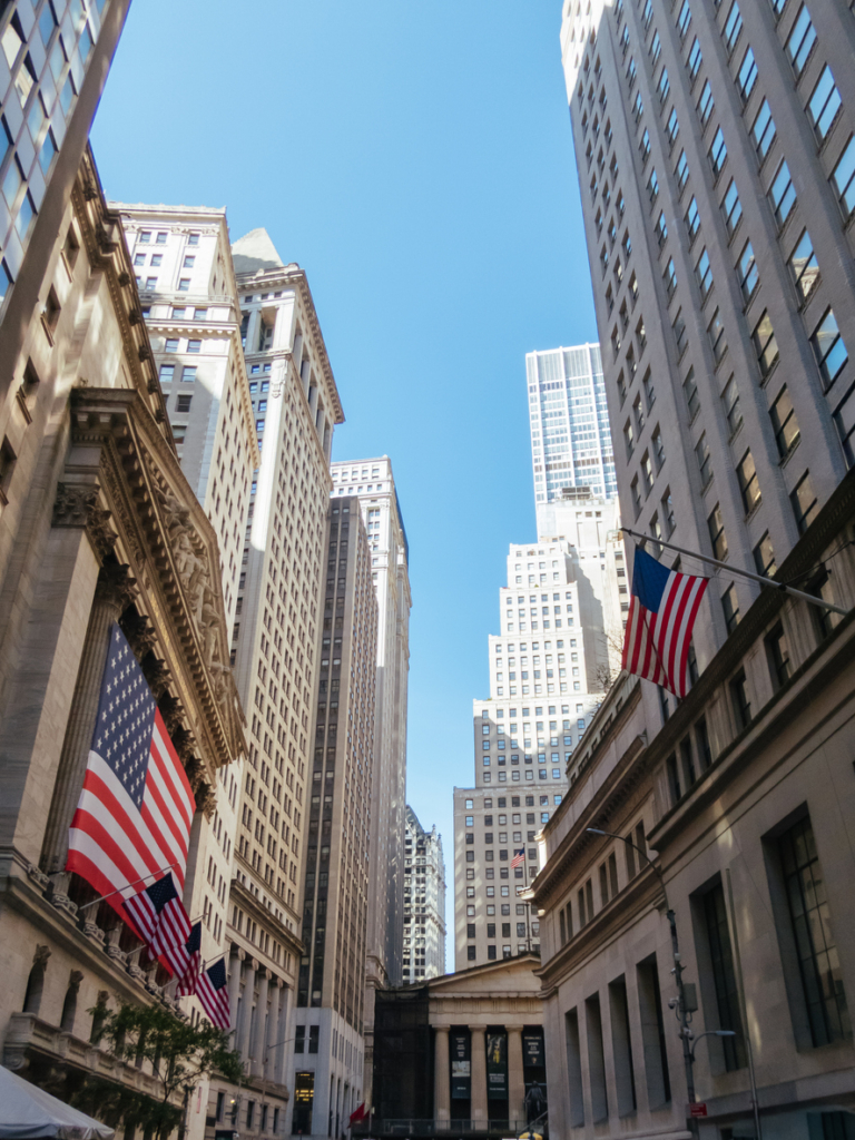 New York-i Wall Street utcakép