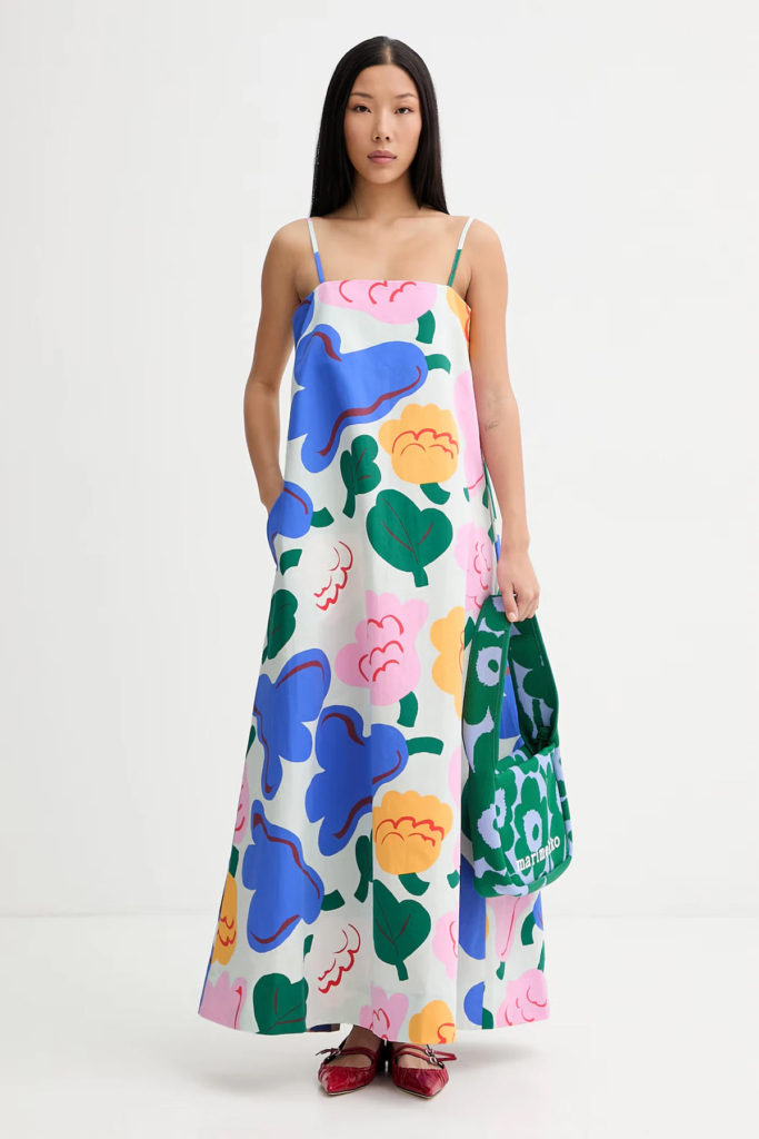 Answear Marimekko nyári ruha vászonnal