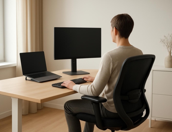 Ergonomikus otthoni PC munkaállomás: egészséges munka és kényelem