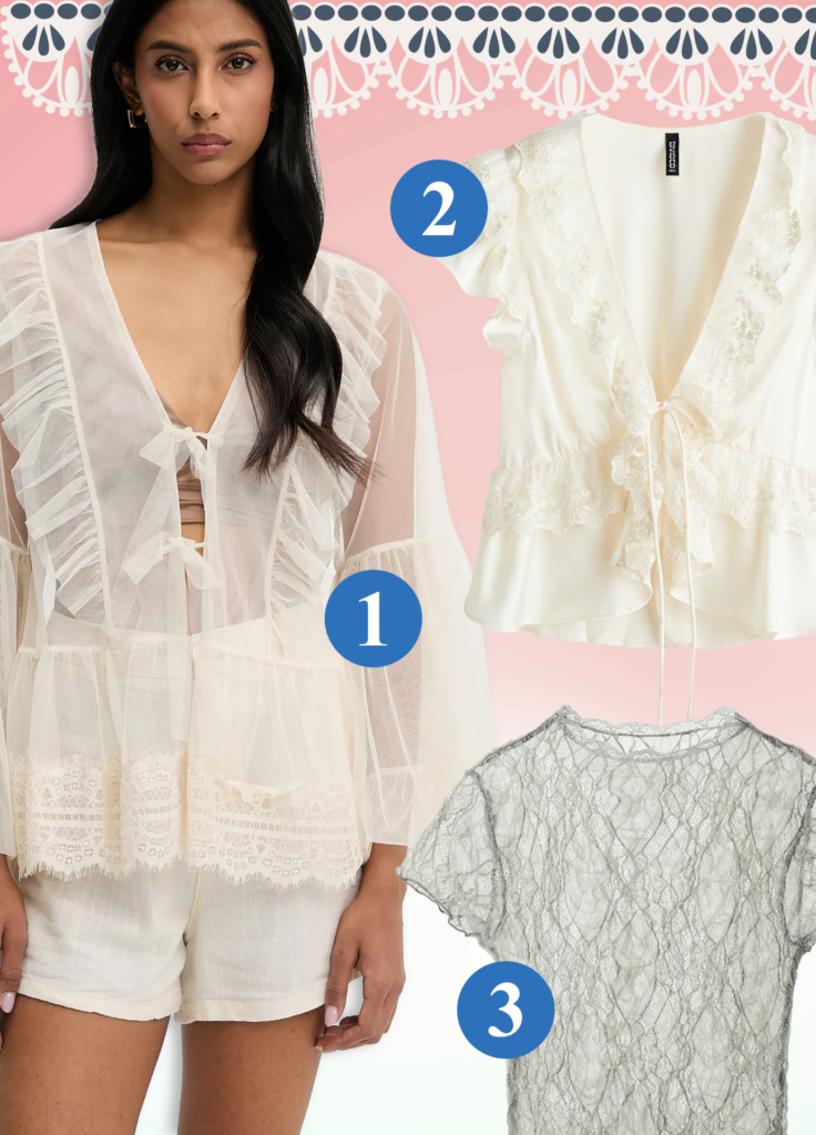 Blusas de encaje