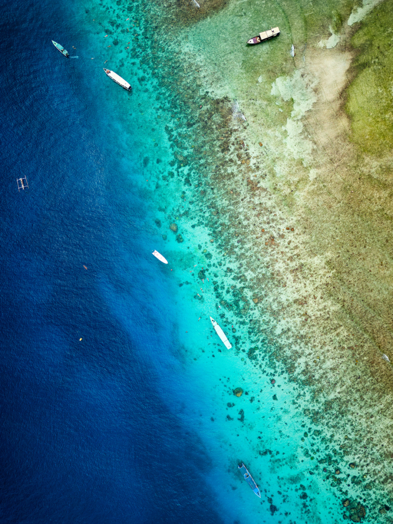 Légi felvétel Gili Air-ről