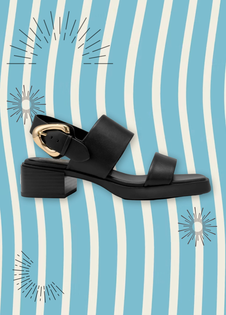 Wide-strap sandal