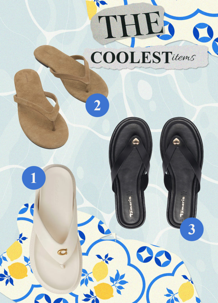 Az elegáns bőr flip-flopok