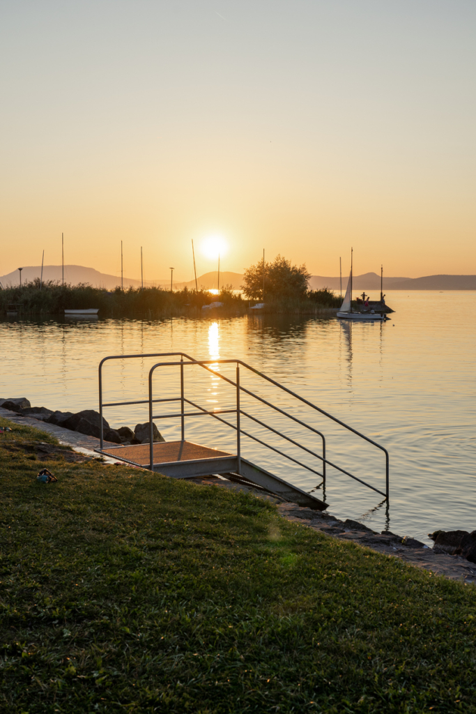 Naplemente a Balatonnál