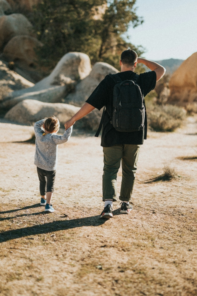Papà e figlio in gita
