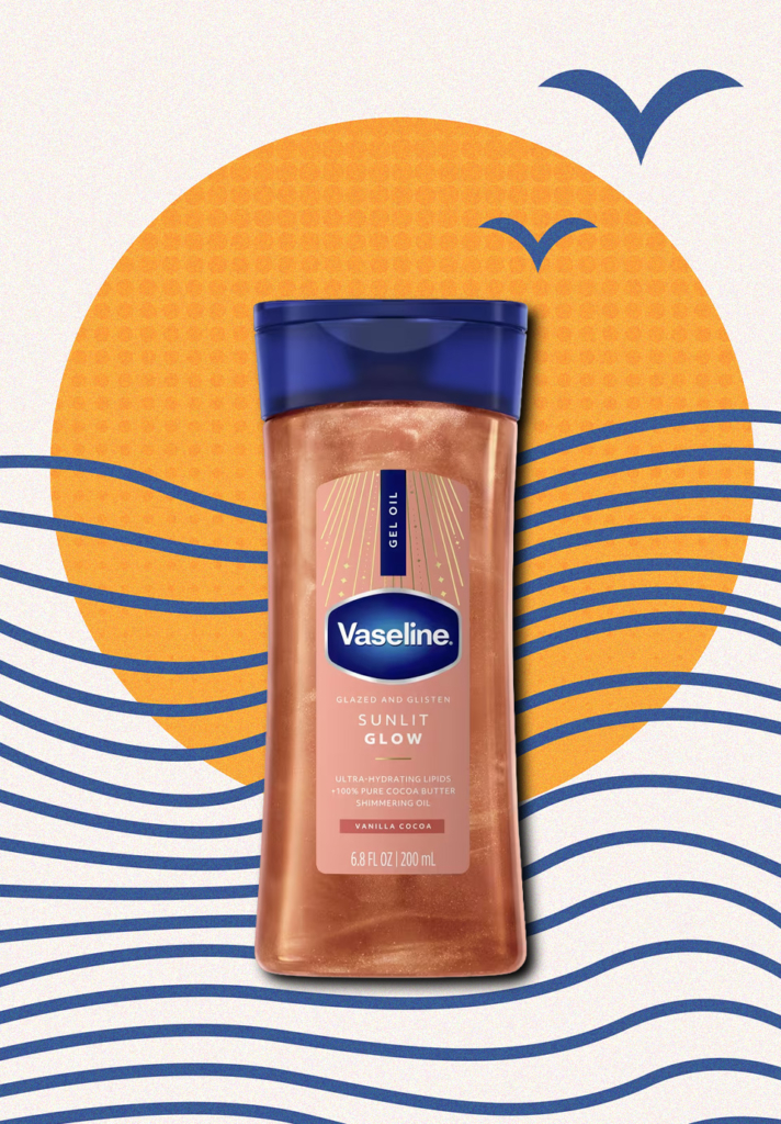 VASELINE Glazed and Glisten Sunlit Glow Shimmer Gel Oil