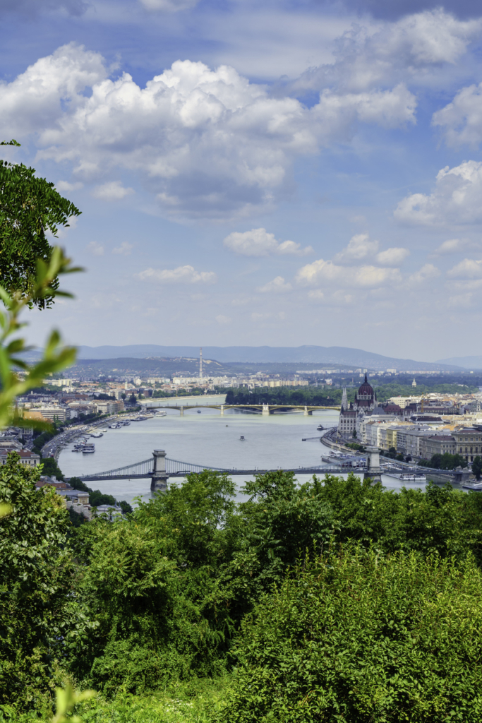 Budapest látképe a Dunával