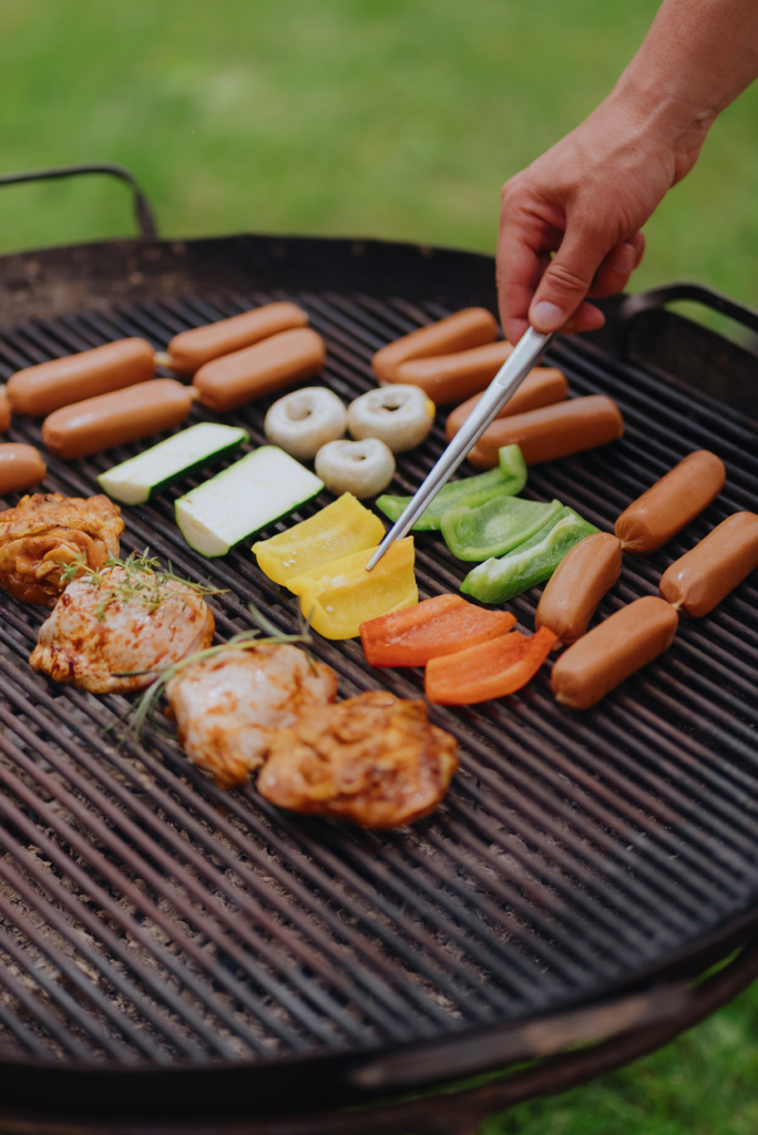 Grill ételek sülnek