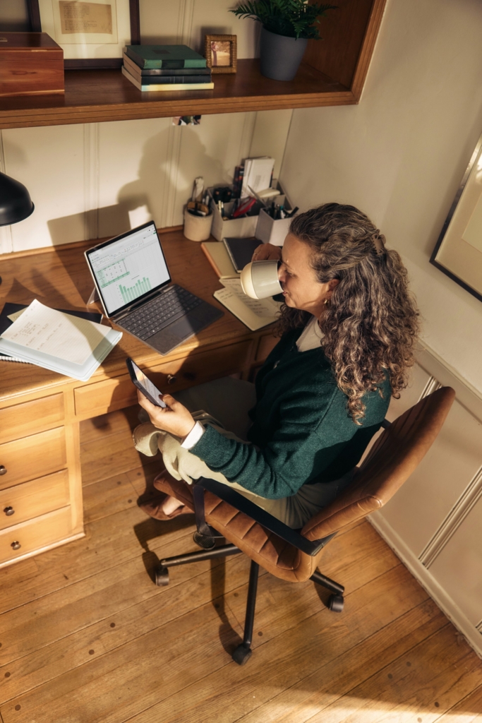 Home office laptopon