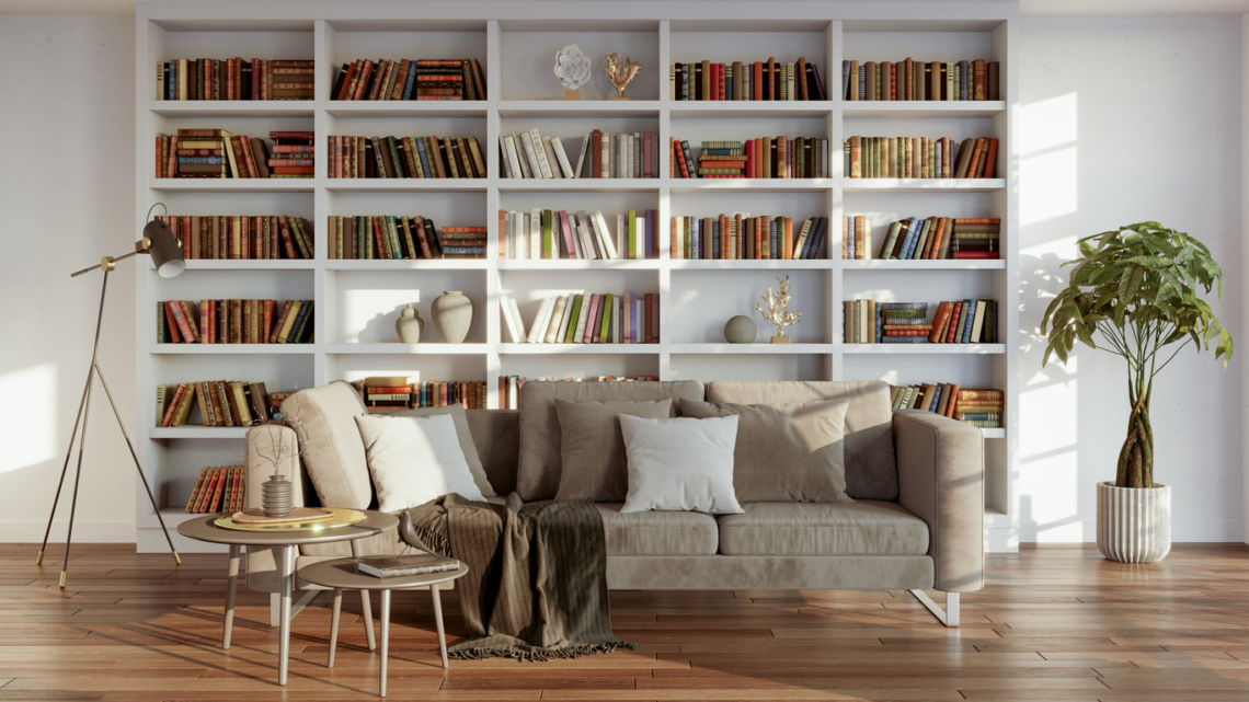 Hódít a bookshelf wealth – az ősz legmelegebb lakberendezési trendje