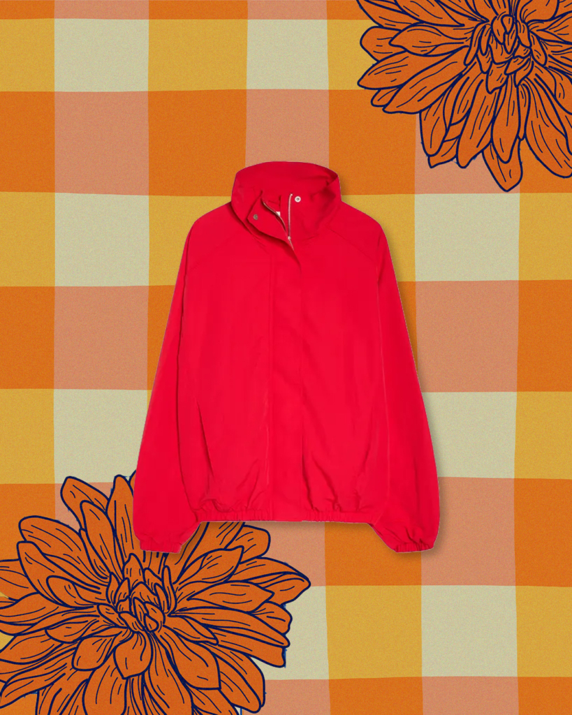 Oversized piros dzseki