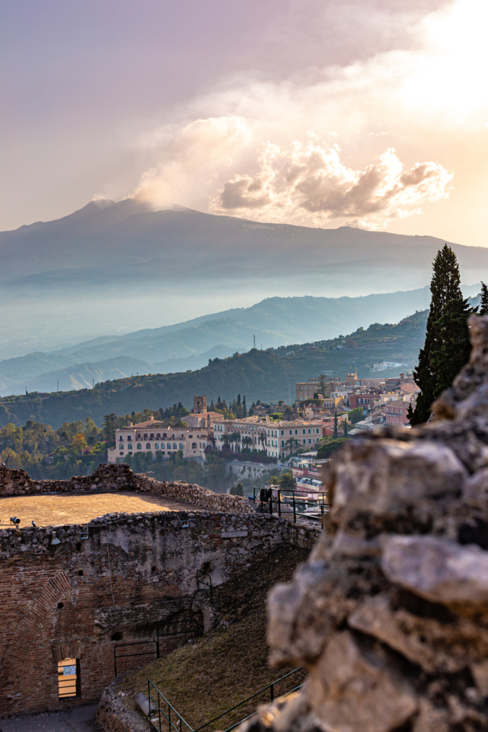 Etna látképe