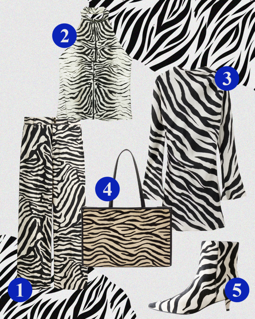 Zebra mintás ruhák
