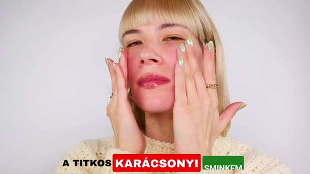 A sminkes titkos karácsonyi sminkje