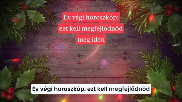 Év végi fejlődés horoszkóp: ez az, amit még idén kell megfejlődnöd