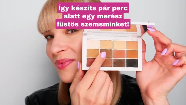 Így készíts pár perc alatt merész, füstös szemsminket