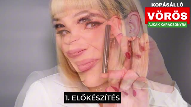 Így készülnek a kopásálló vörös ajkak karácsonyra
